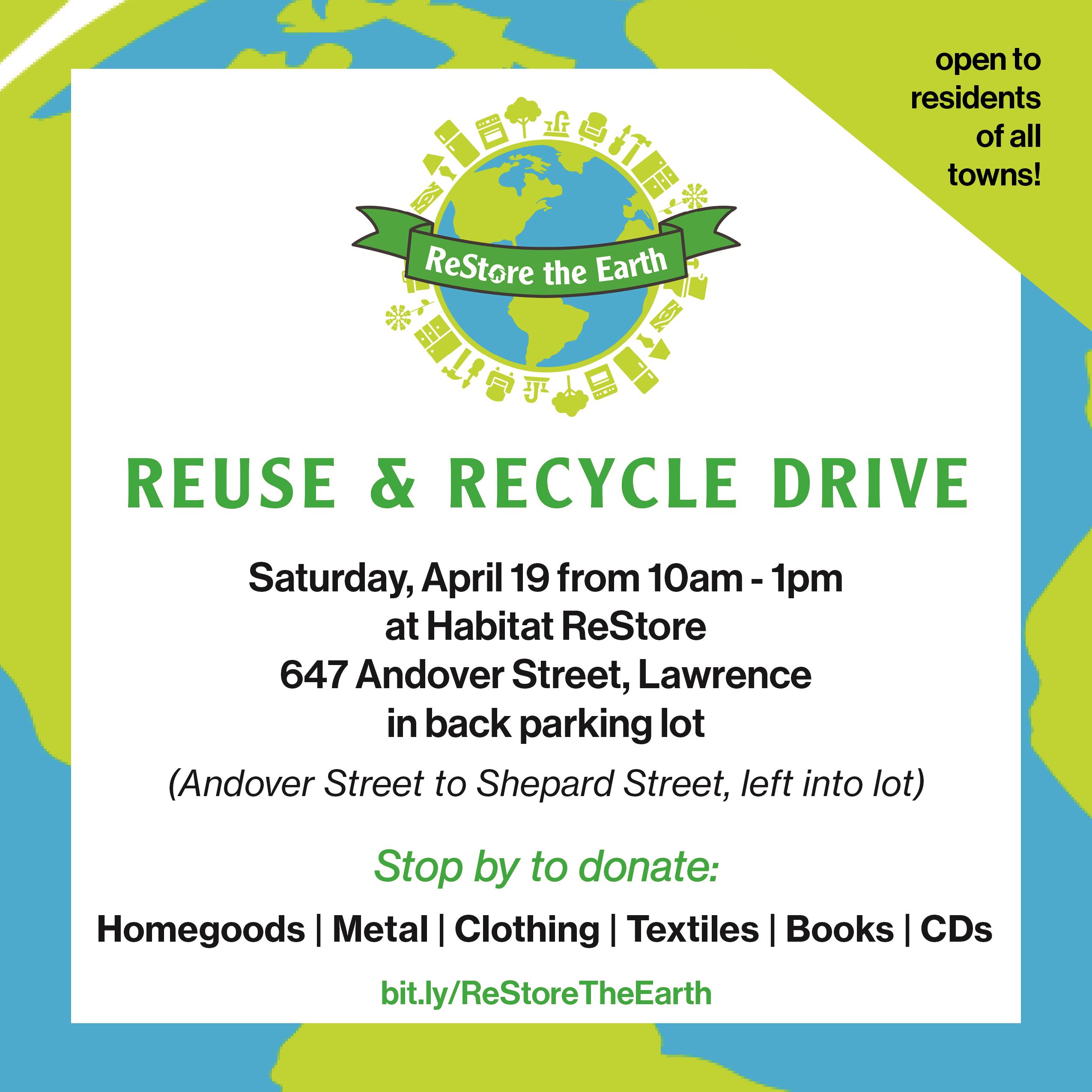 Reuse and Recycle drive 4.19.25