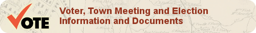 Voter, Town Meeting and Election Information